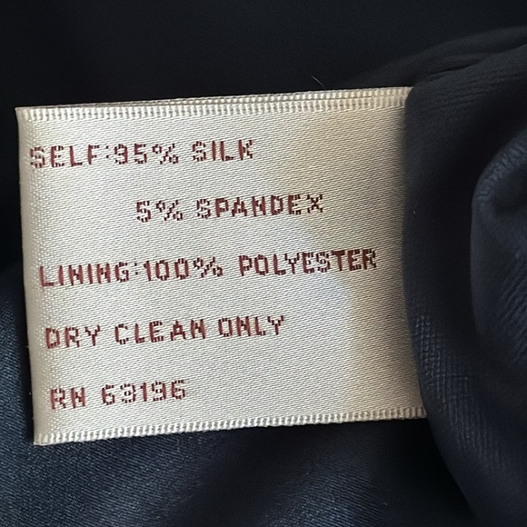 Suzi Chin for Maggy Boutique Pleated Puff Sleeve Sheath Mini Dress Blue Silk 6‎ - Picture 7 of 7